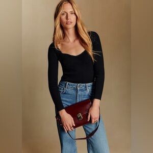 Sezane Maha Jumper Black - Size XS